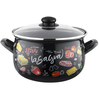 Garnek emaliowany Emalia Polska Pleszew Lasagna 16 cm 2,2 l