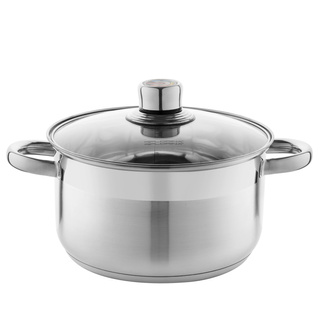 Komplet garnków ze stali nierdzewnej Florina z termometrem Pablo 8 elementów