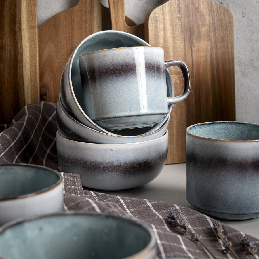 Salaterka ceramiczna Florina Moon Dust Brown 14 cm