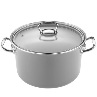 Garnek emaliowany Primario szary 16 cm 2,1l Emalia Polska Pleszew