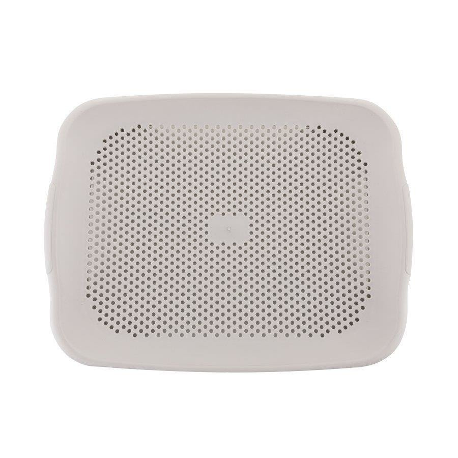 Deska do krojenia i cedzak durszlak Praktyczna 2 w 1 27,5 x 36,5 x 3 cm jasnoszara