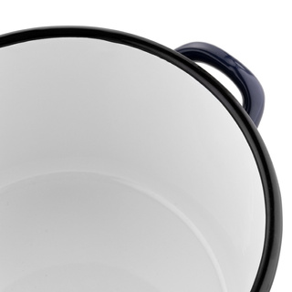 Garnek emaliowany prosty Emalia Polska Pleszew Polino 20cm 4,7 l