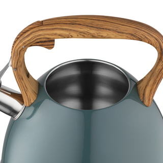 Czajnik nierdzewny Frank 2,5 l, ciemnozielony