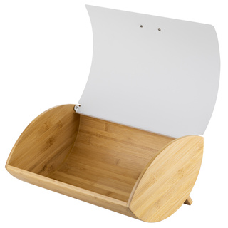 Zestaw kuchenny chlebak i 3 pojemniki – na kawę, herbatę i cukier Florina Elegant biały