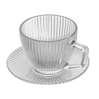 Filiżanka ze spodkiem szklana Florina Rimini 250 ml