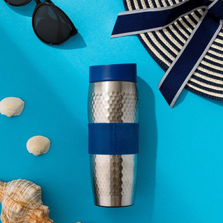 Kubek termiczny nierdzewny Presston 360 ml niebieski Florina