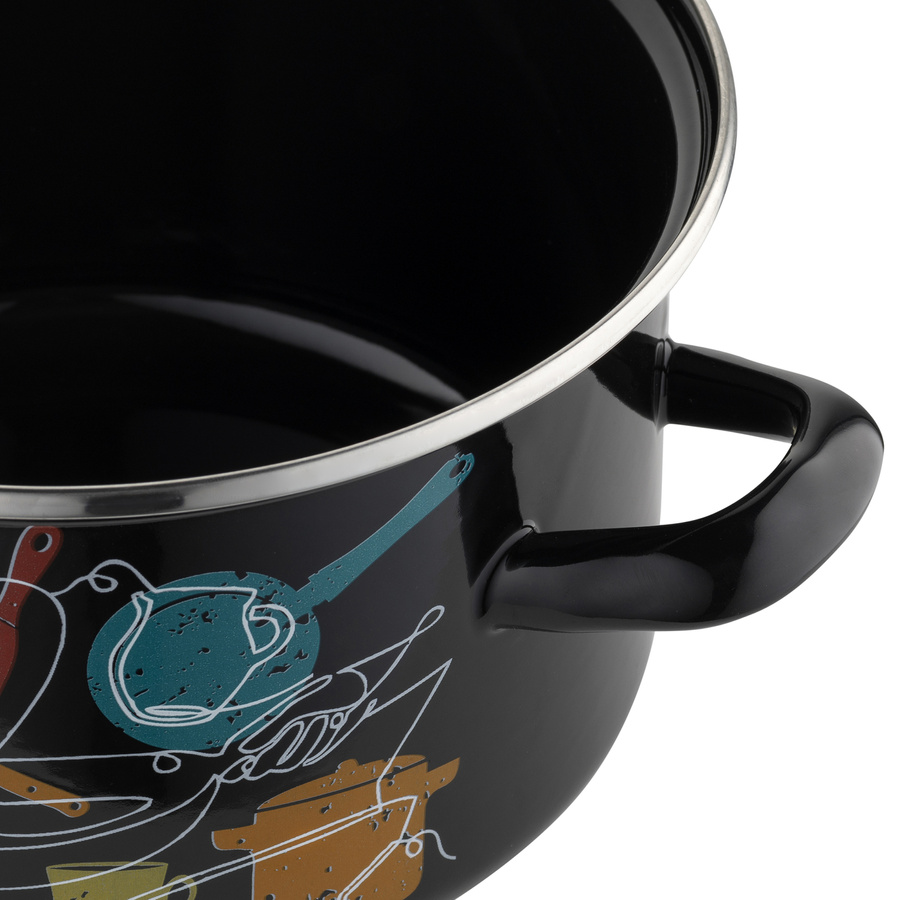 Garnek emaliowany Emalia Polska Pleszew Malena 20 cm 3,7 l