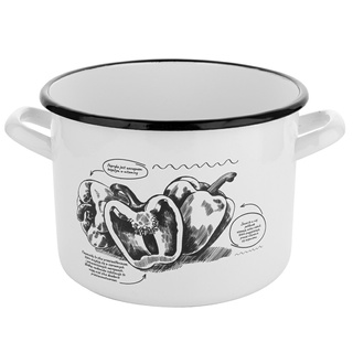 Garnek emaliowany prosty Emalia Polska Pleszew Bell 20cm 4,7l