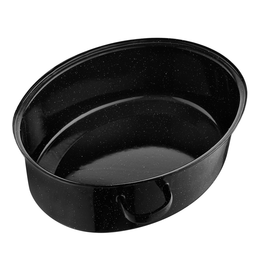 Brytfanna emaliowana gęsiarka na indukcję Emalia Polska Pleszew 42x32x14 cm 11 l