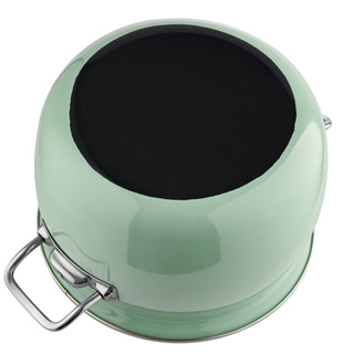 Garnek emaliowany Emalia Polska Pleszew Berry 24 cm 5 l miętowy