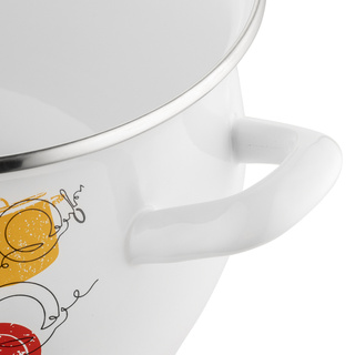 Garnek emaliowany Emalia Polska Pleszew Julia 22 cm 5,3 l