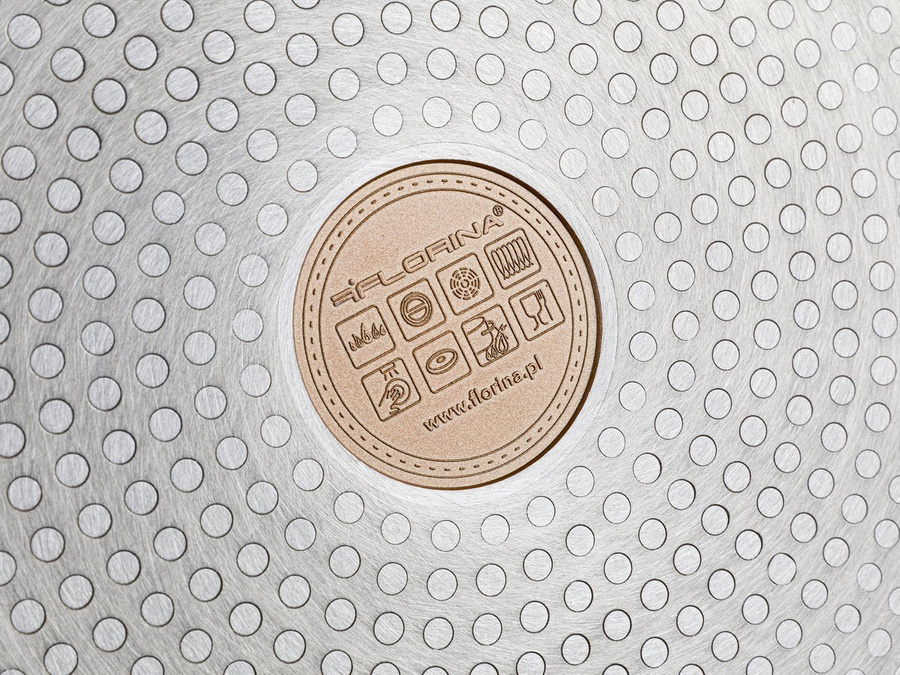 Garnek aluminiowy Florina Forest z pokrywką 20 cm 2,4 l