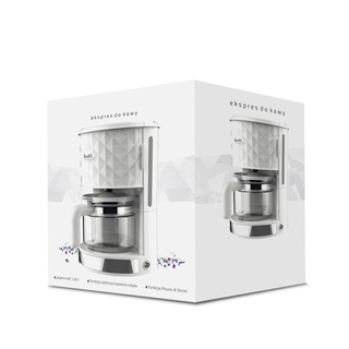 Ekspres do kawy przelewowy Botti Bianco biały