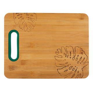 Deska kuchenna bambusowa z silikonem Florina Jungle 40x29x1 cm