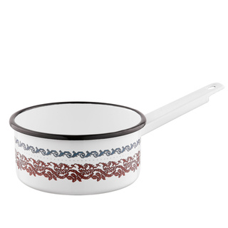 Rondel emaliowany prosty bez pokrywki Emalia Polska Pleszew Verry Merry 16 cm 1,4 l