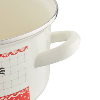 Garnek emaliowany prosty kurki 4,1 l 20 cm