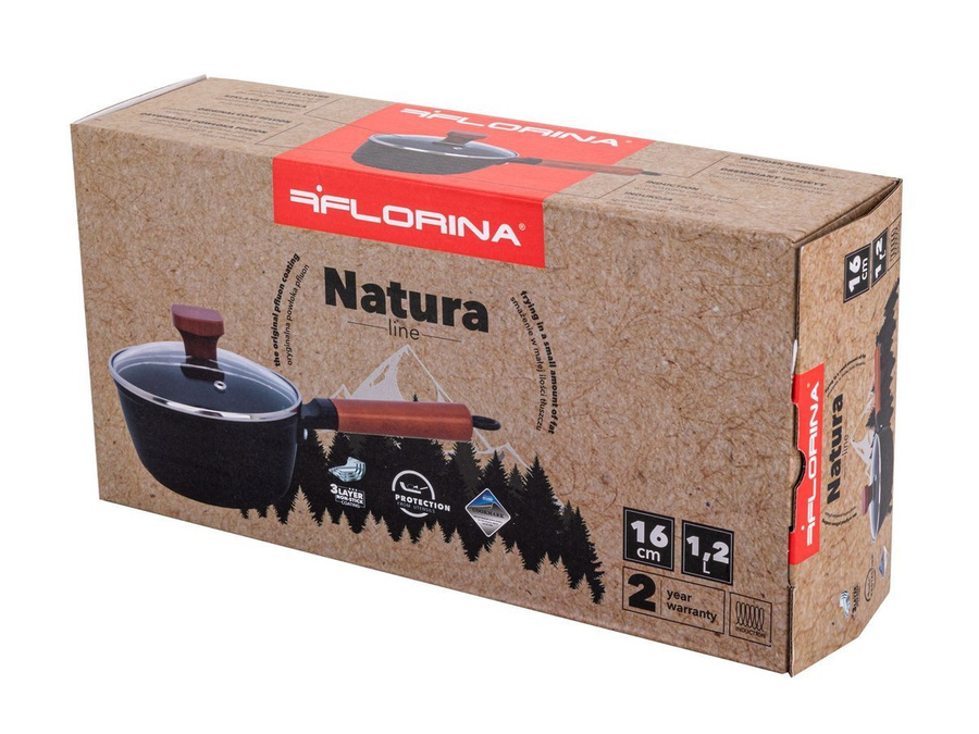 Rondel aluminiowy z powłoką nieprzywierającą Florina Natura Line 16 cm 1,3 l