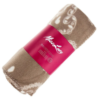 Koc Miss Lucy Olo 150 x 200 cm serca szary