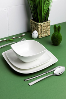 Talerze Florina Moss komplet 18 elementów / 6 osób