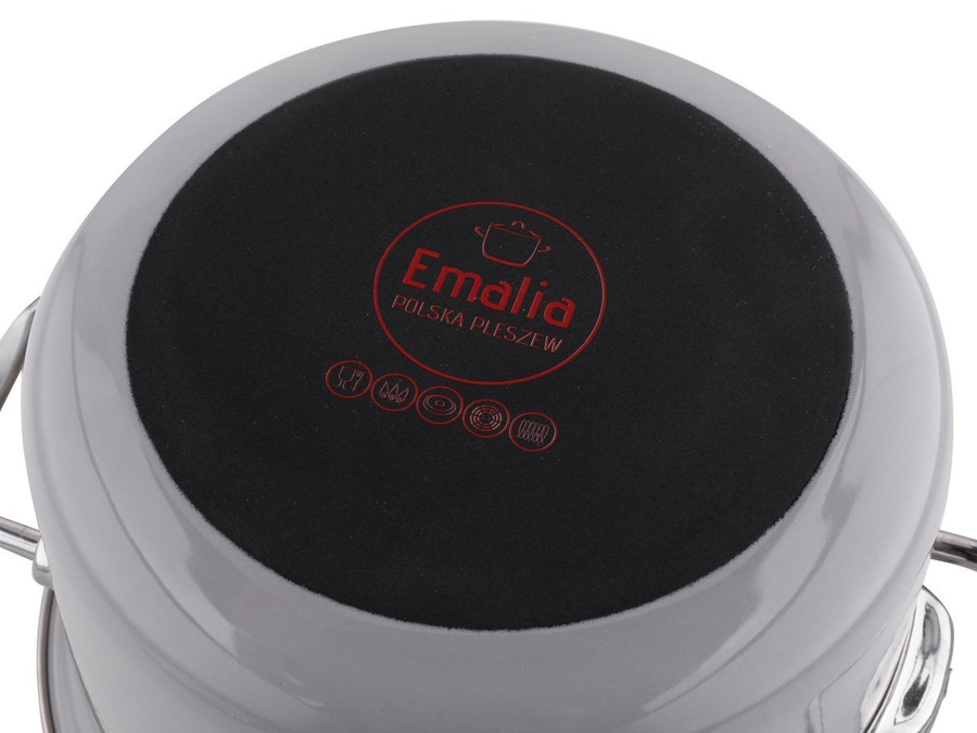 Zestaw garnków emaliowanych Primario 16/18/20/22cm Emalia Pleszew