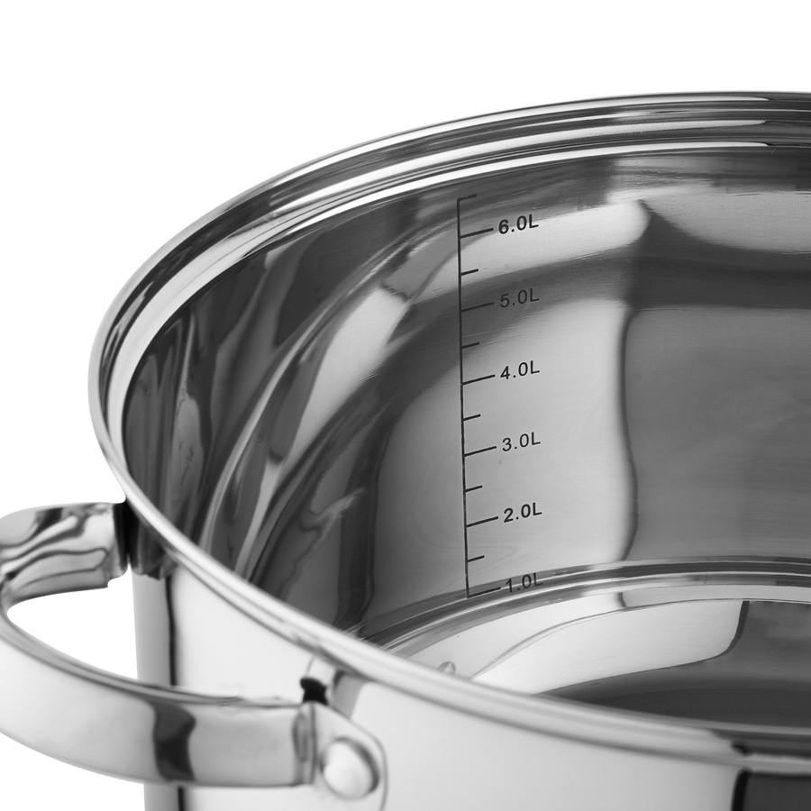 Garnek ze stali nierdzewnej z pokrywką Florina Claude 26 cm 7,25 l