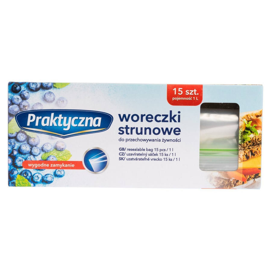 Woreczki strunowe Praktyczna 1 l 15 szt