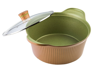 Garnek aluminiowy Florina Forest z pokrywką 28 cm 6 l