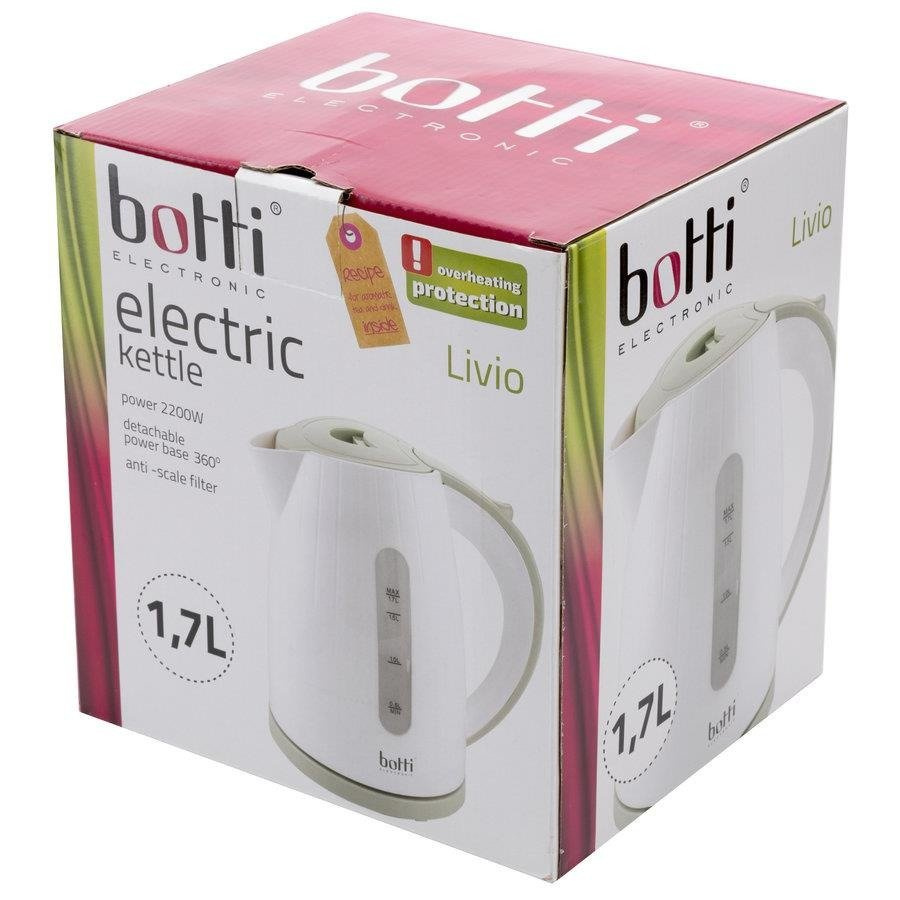 Czajnik elektryczny Botti Livio 1,7 l biało-seledynowy 2200 W