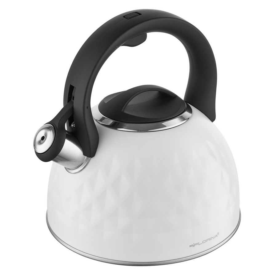 Czajnik nierdzewny Florina Diamante 2,5 l biały