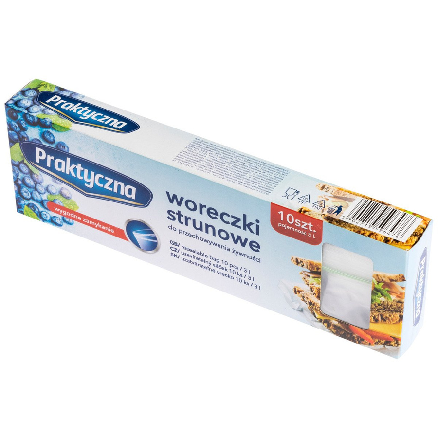 3x Woreczki strunowe praktyczna 3l 10 szt