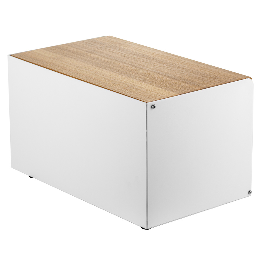 Zestaw kuchenny chlebak i 3 pojemniki na kawę herbatę cukier Florina Cube biały