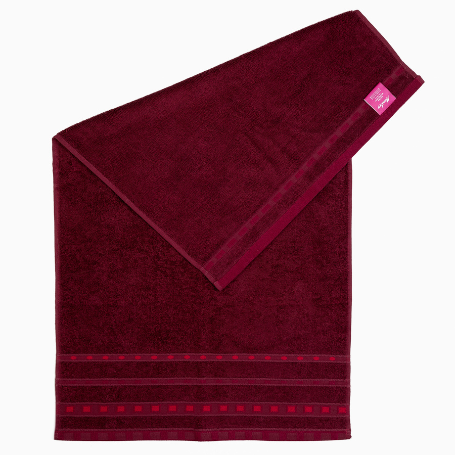 Ręcznik bawełniany Miss Lucy Michael Basic 70x140 cm bordowy
