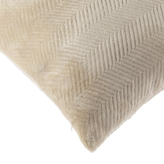 Poszewka na poduszkę Miss Lucy Metallic 40 x 40 cm beżowa