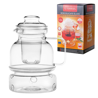 Dzbanek szklany Termisil Berox z podgrzewaczem 1,5 l
