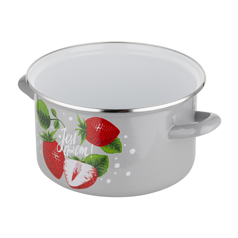 Zestaw garnków emaliowanych Emalia Polska Pleszew Dżem 16 cm; 18 cm; 20 cm; 22 cm | 2,1 l; 3 l; 4,1 l; 5,3 l