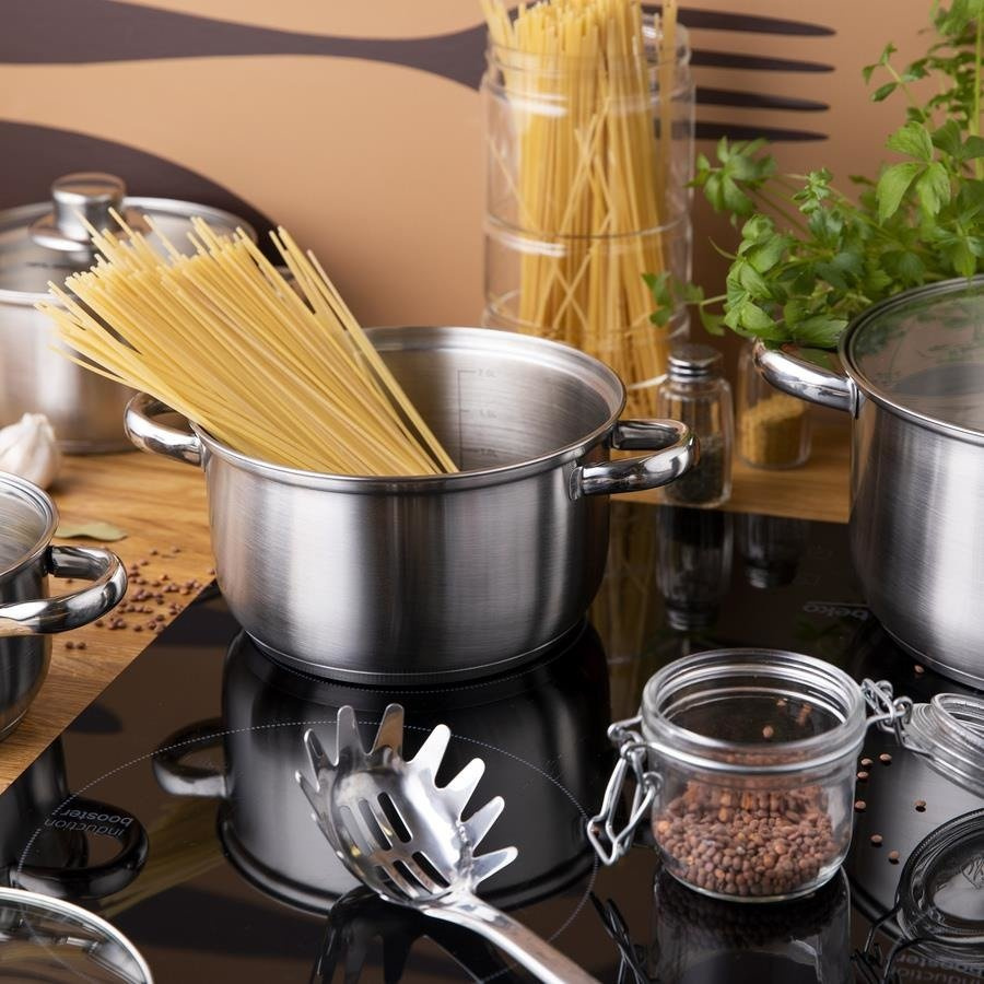 Komplet garnków ze stali nierdzewnej Florina Polpo 8 elementów