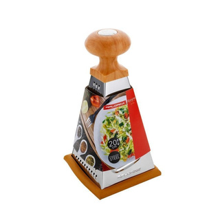 Tarka Florina Koryna czworobocza ze stali nierdzewnej skośna drewno 20 cm