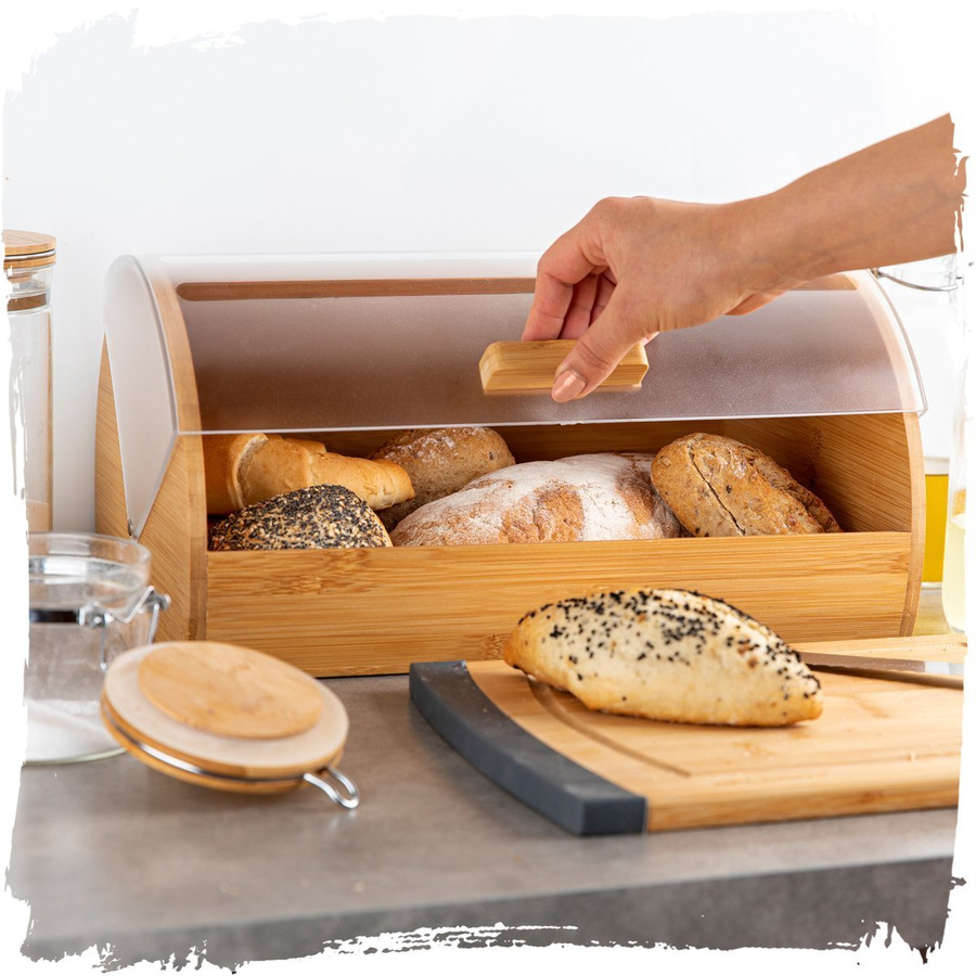 Chlebak bambusowy Florina Classic 38,5 x 27,7 x 19 cm