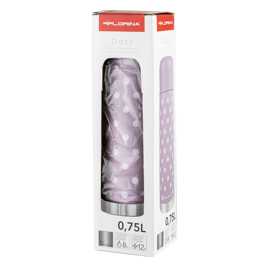 Termos ze stali nierdzewnej Florina Dots 750 ml mix kolorów
