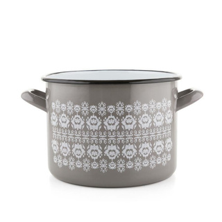 Garnek emaliowany prosty Emalia Polska Pleszew Scandi 20 cm 4,5 l