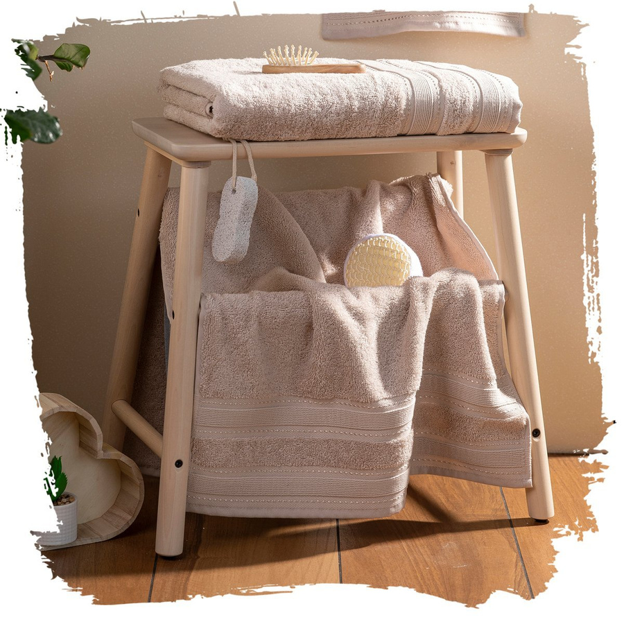 Komplet Ręczniki Miss Lucy 3el. beżowy