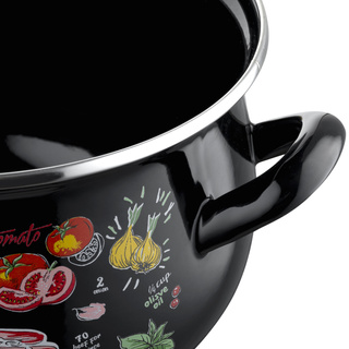 Garnek emaliowany Emalia Polska Pleszew Lasagna 18 cm 3 l