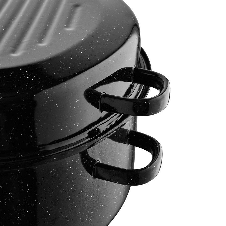 Brytfanna emaliowana gęsiarka na indukcję Emalia Polska Pleszew 42x32x14 cm 11 l