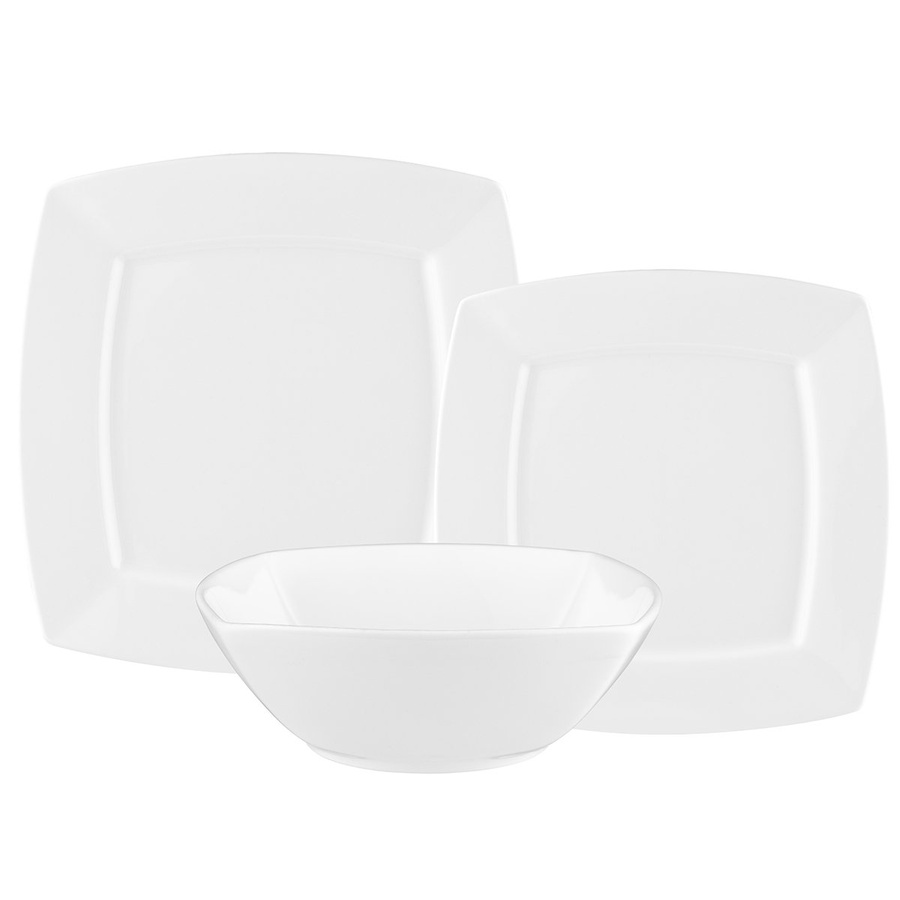 Komplet porcelanowych talerzy obiadowych dla 6 osób Florina Arcadia