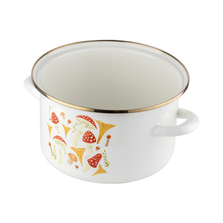 Garnek emaliowany Emalia Polska Pleszew Grzybki 20 cm 3,75 l