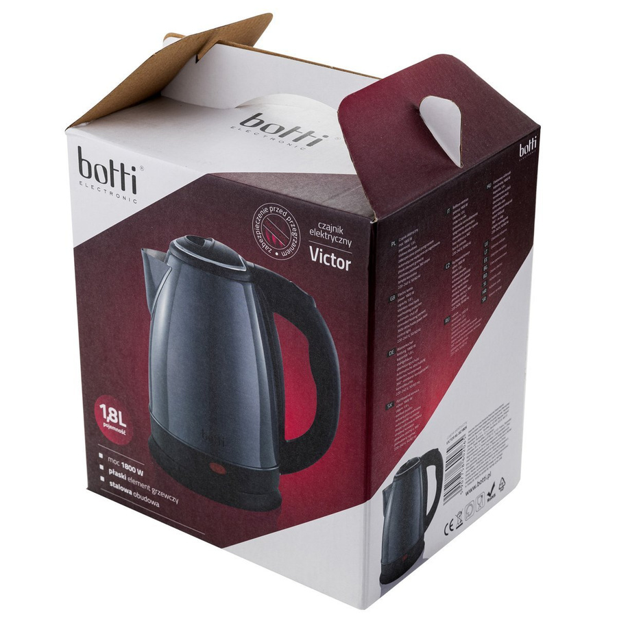 Czajnik elektryczny Victor 1,8 l szary Botti