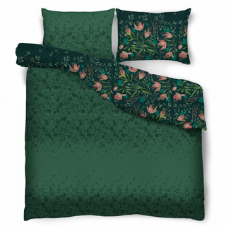 Komplet pościeli Miss Lucy Sweet Dream Green Lily 160x200 cm 2x70x80 cm
