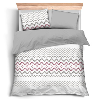 Komplet pościeli Miss Lucy Dolce Vita Zig Zag 220 x 200 cm, 2 x 70 x 80 cm