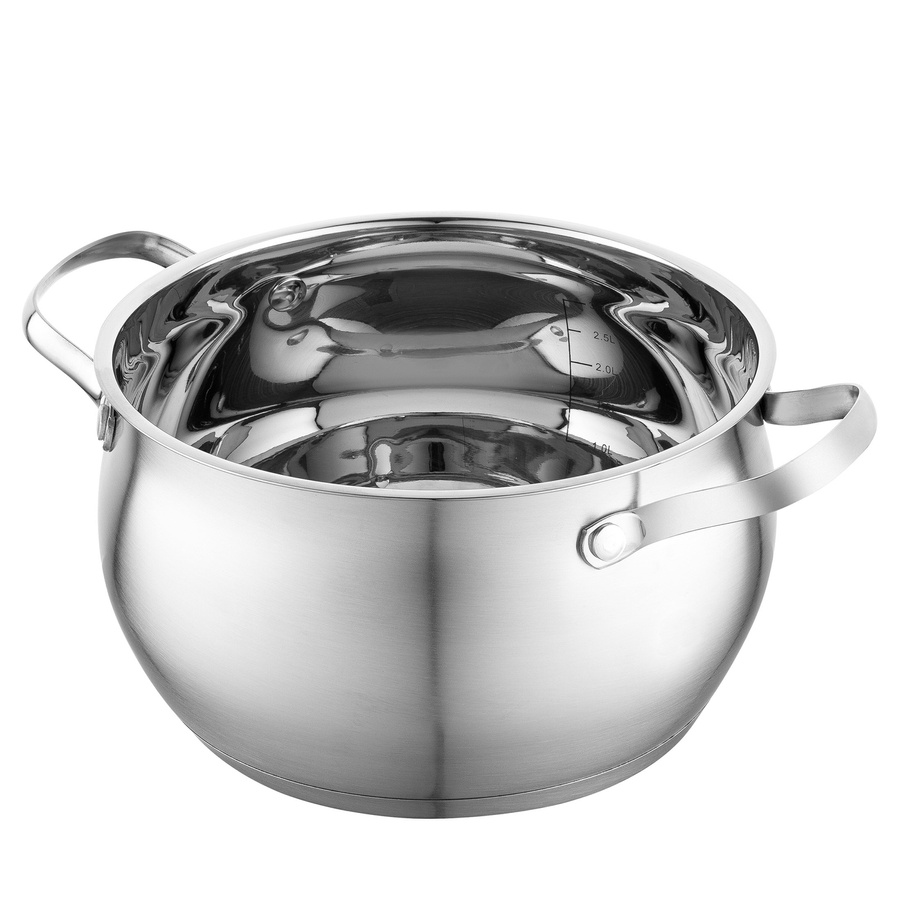 Komplet garnków nierdzewnych Florina Alex satyna 6-elementowy