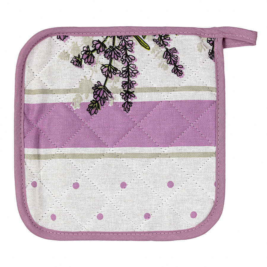 Rękawica kuchenna 18x25 cm i łapka kuchenna 20x20 cm Miss Lucy Lavender